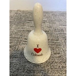 Vintage I Heart Love Colorado Decorative Bell